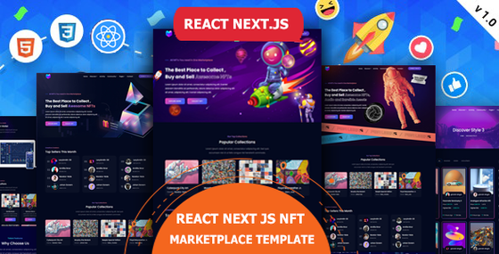 Netfomix – React Next.js NFT Marketplace Template