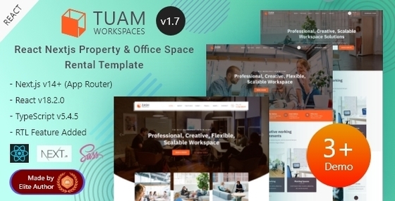 Tuam - React Next.js 14+ Property & Office Space Rental Template