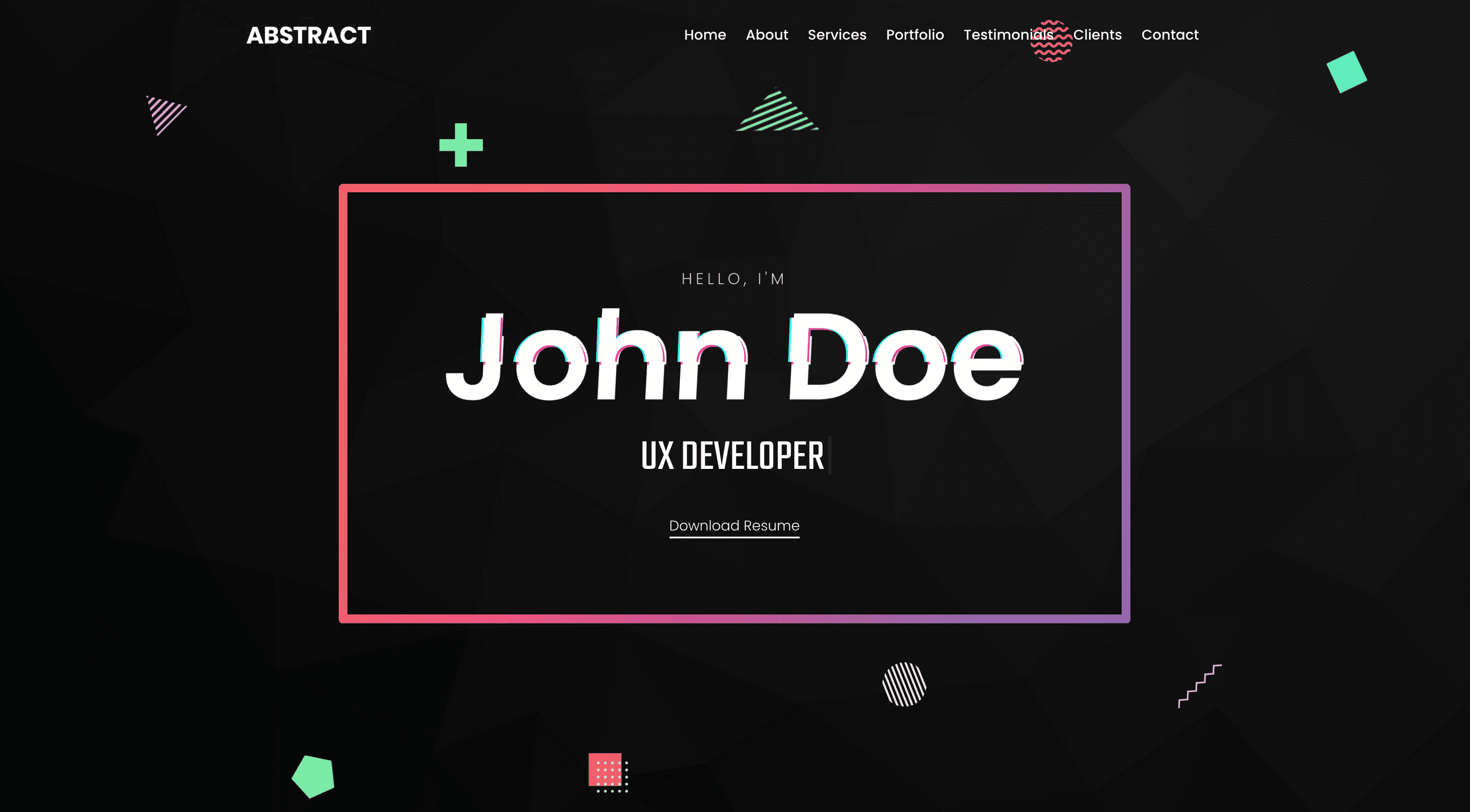 React Portfolio Template