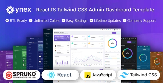 Ynex - React JS Admin Dashboard Tailwind Template