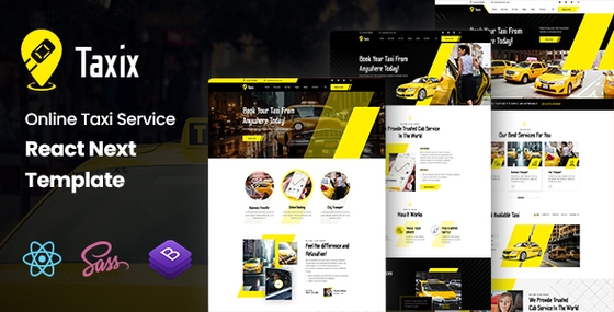 Taxix - Online Taxi Service React Template